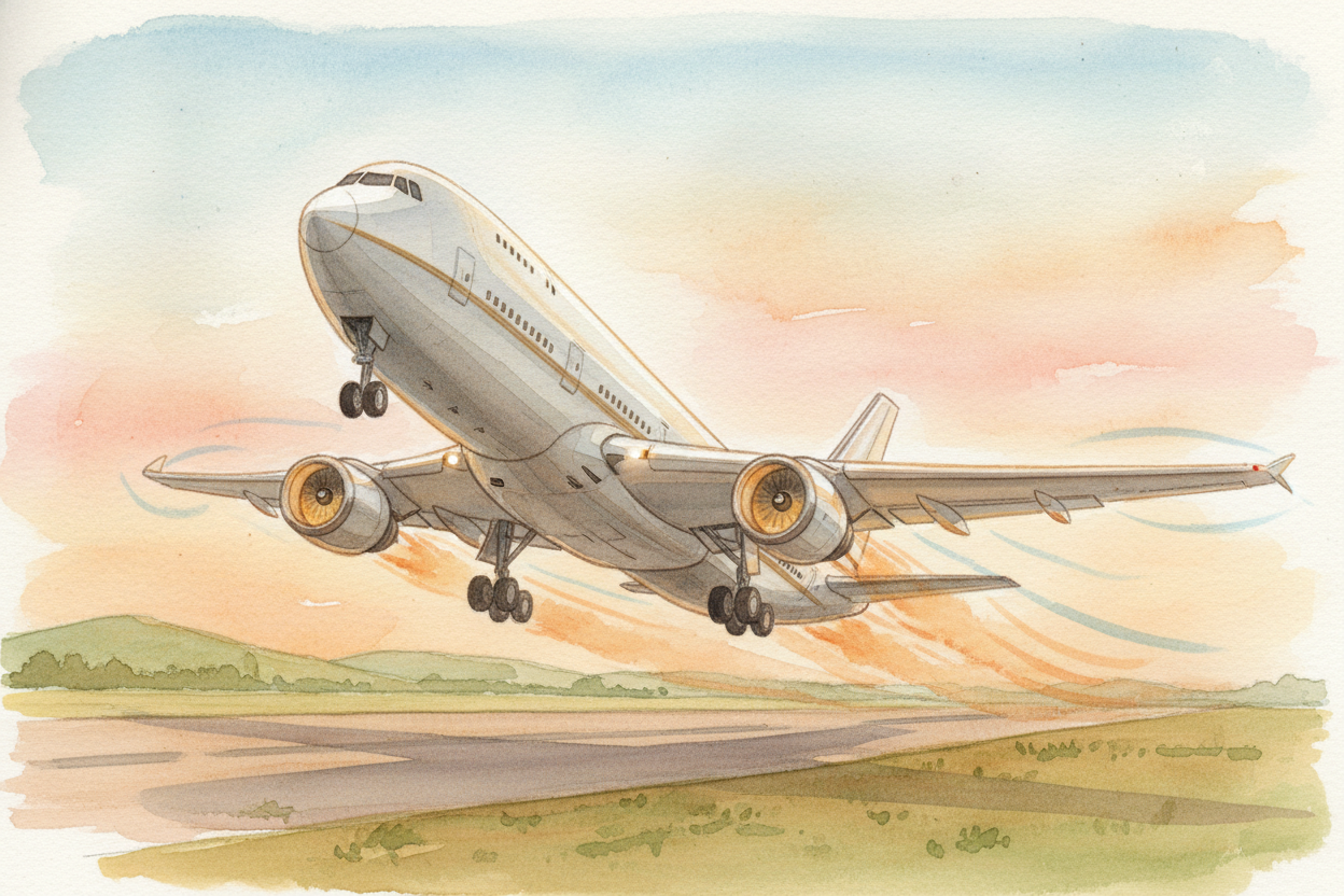 That upward push is called ++lift++. ~~But here's the thing:~~ lift only works when the plane is moving forward fast eno