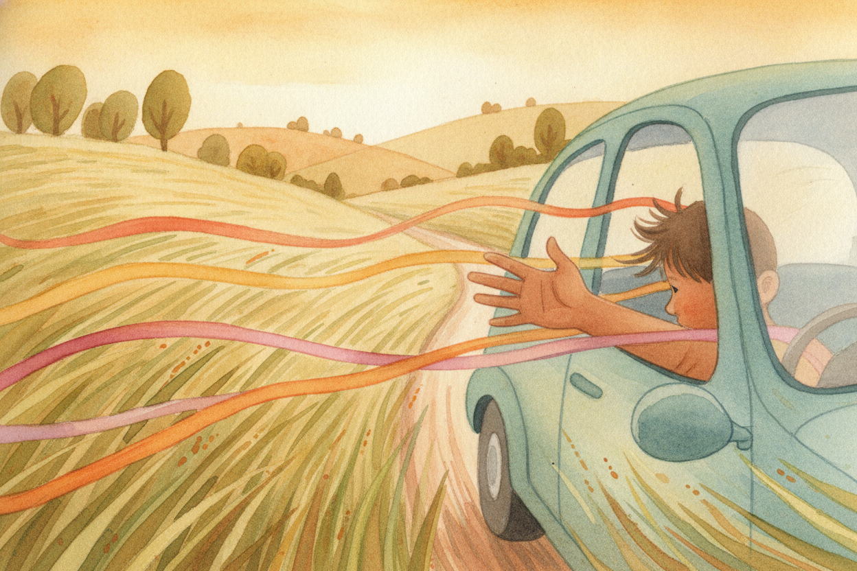 ~~Here's the secret:~~ **moving air pushes**. Stick your hand flat out a car window at speed and you feel it — _the rush