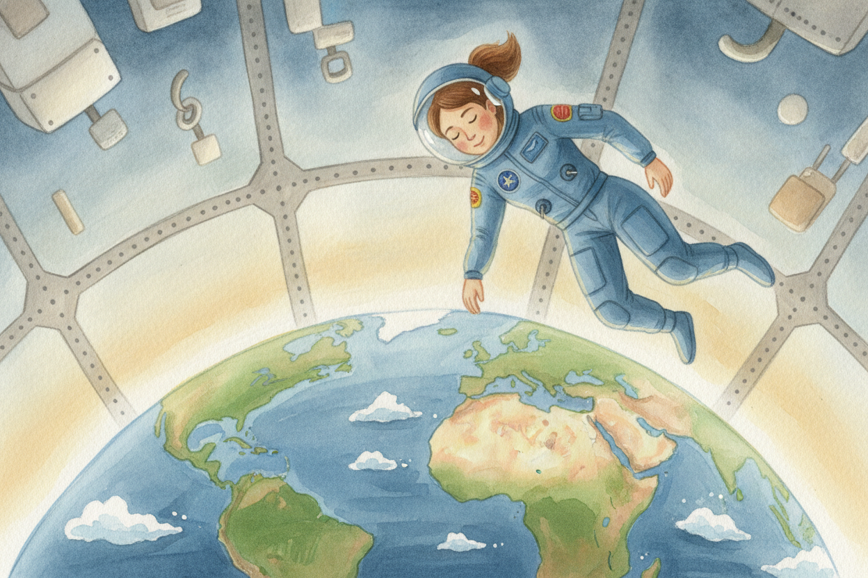 So that's the secret. Living in space isn't about **wild adventure every minute** — it's about turning an ordinary day, 