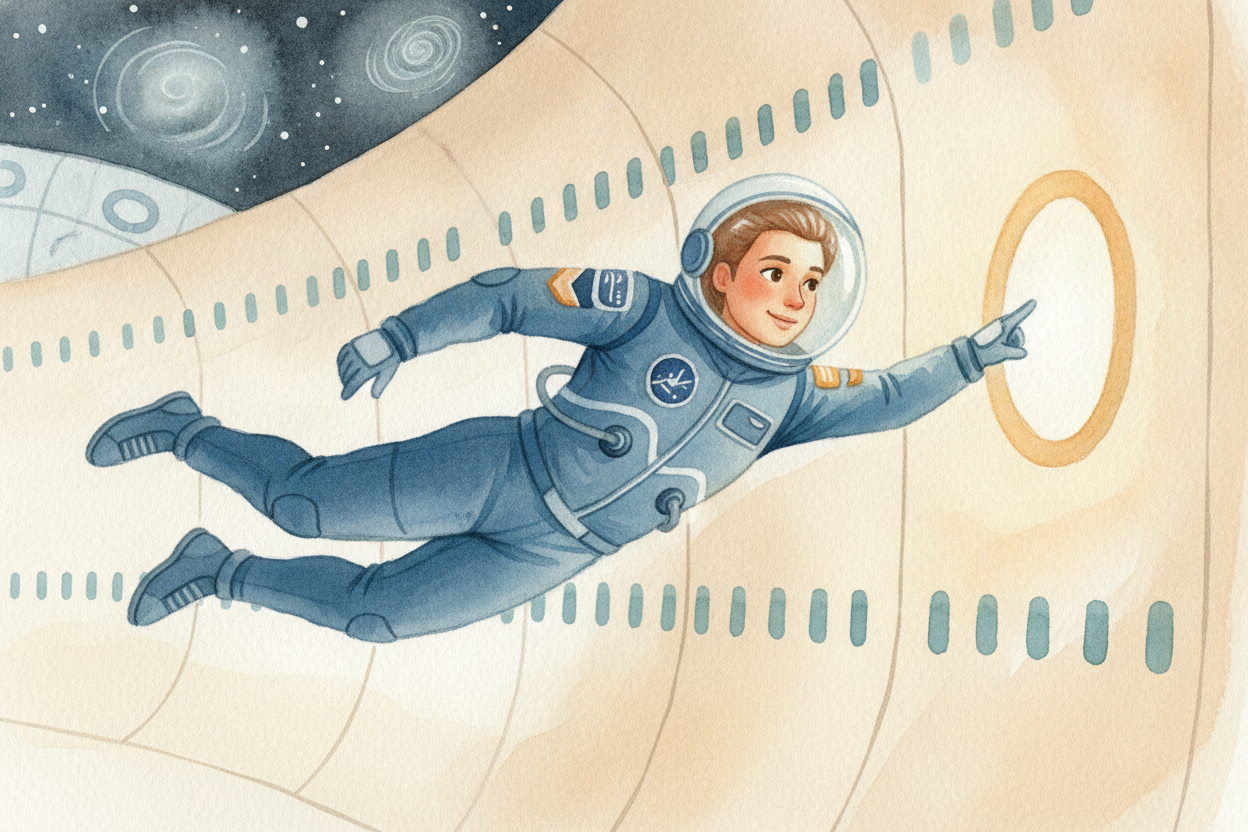~~So how do you move when there's nothing to walk on?~~ You become **a swimmer who never touches water**. Astronauts pus