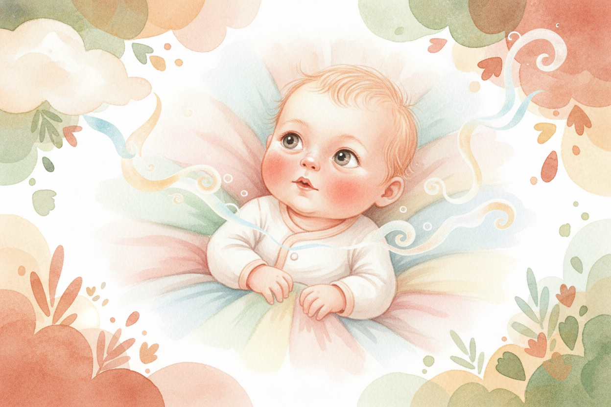 A newborn baby can't say a single word. ~~Not "milk," not "dog," not even "no."~~ And yet, somehow, in just a couple of 