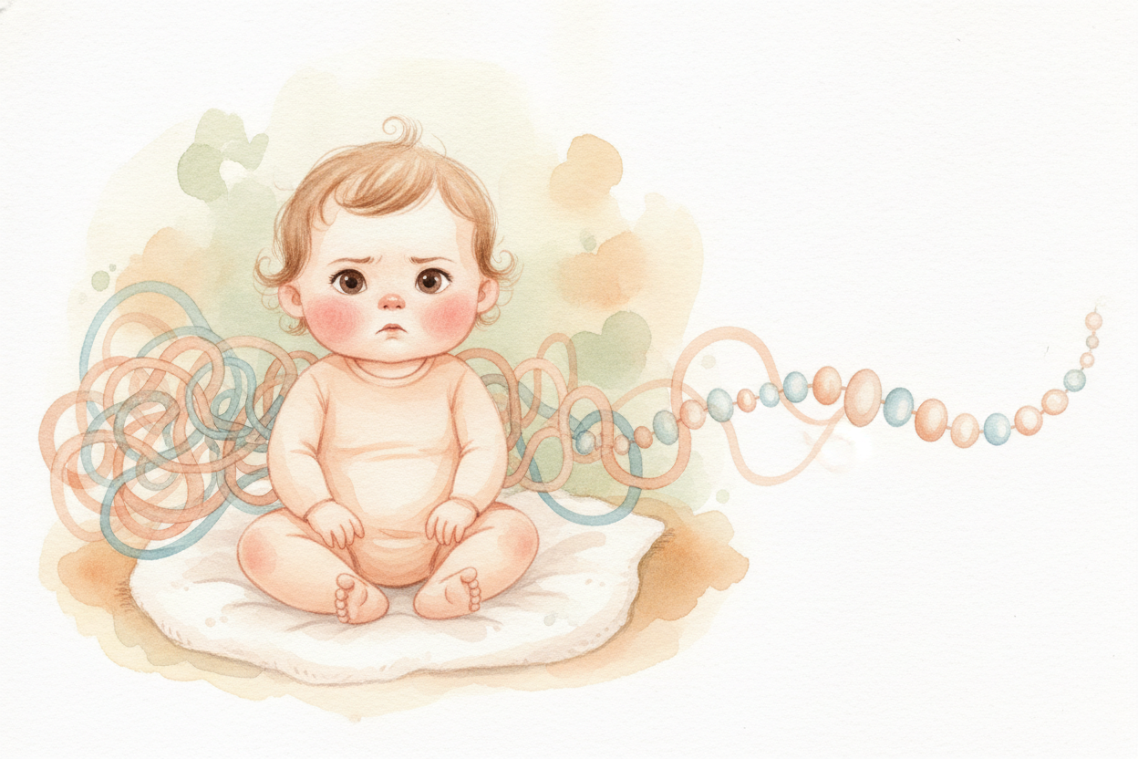 ~~Here's the baby's first big puzzle.~~ To us, speech sounds like neat little words with spaces. But to a baby, it's **o