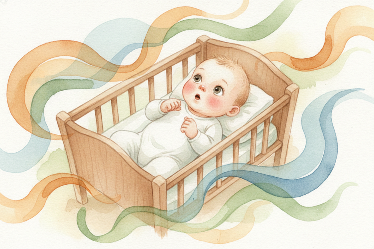 A baby lying in a crib hears voices all day long. Grandma speaks Spanish. Dad speaks English. The neighbor upstairs spea