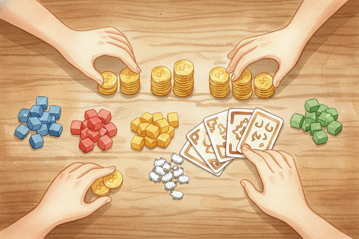Other games ask: ~~"Who collected the most?"~~ Now you're counting. *Victory points, gold coins, wheat bundles, little p