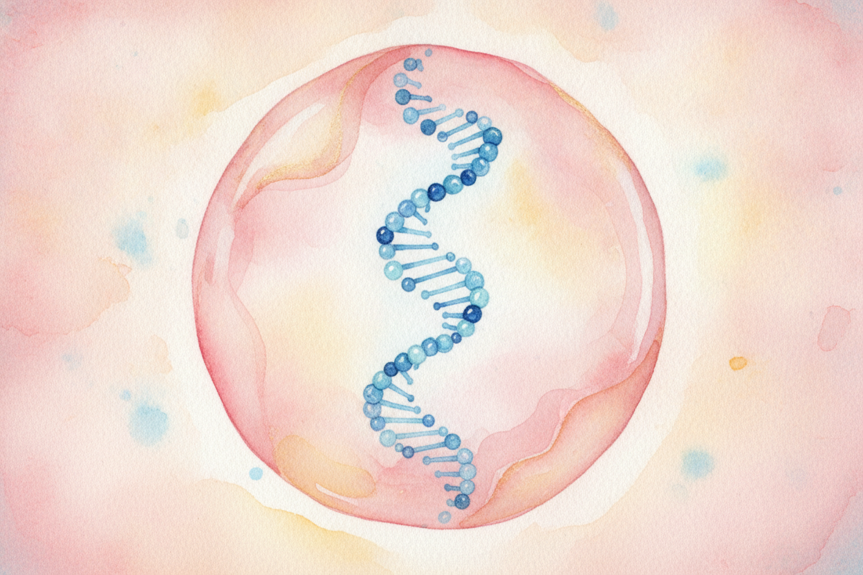 세포가 둘로 나뉘기 전에는 먼저 자기의 설명서를 복사해야 해. 그 책은 ++DNA++라고 불려. 세포 전체를 만들고 움직이는 방법이 적힌, 화학 글자들로 이루어진 **길고 꼬불꼬불한 사다리지**. 세포가 하는 모든 