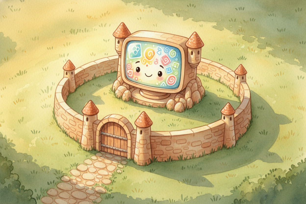 Your computer is like a **castle full of treasure** — your photos, your homework, your messages, *all the stuff you care