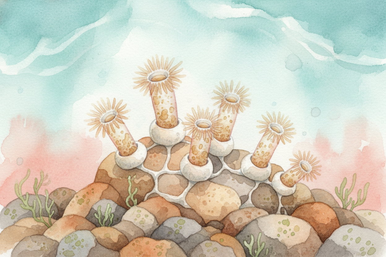 A baby coral polyp drifts in the current until it finds a hard surface — a rock, an old shell, even a sunken ship. It ce
