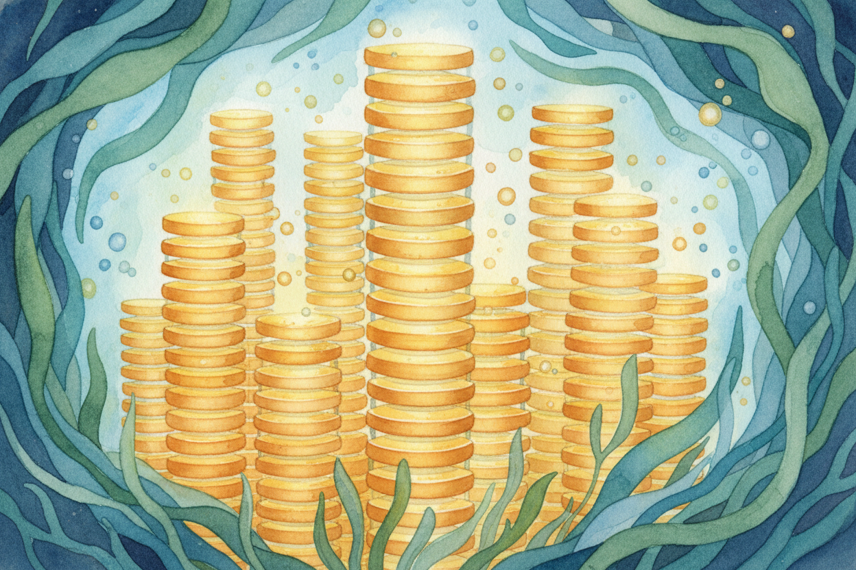 Inside that organ are thousands of special cells called ++electrocytes++, stacked in columns **like towers of coins**. E