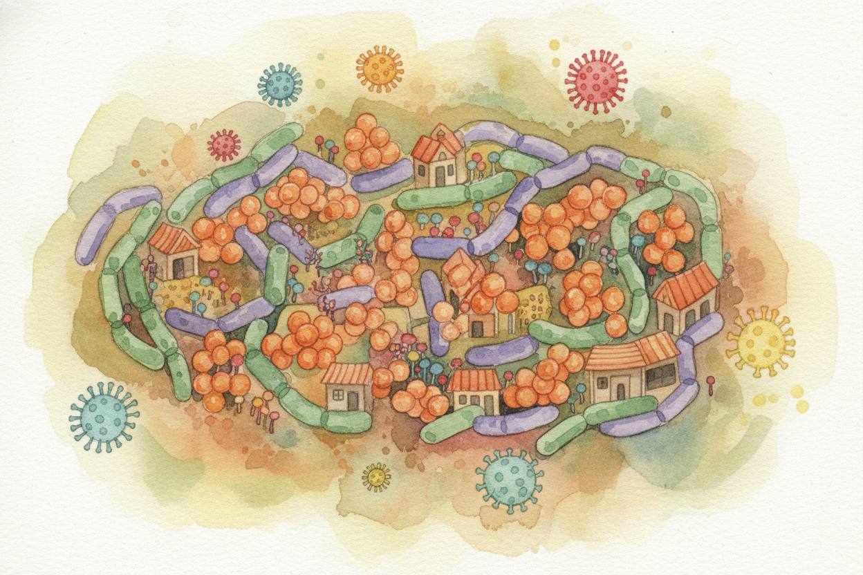 ~~Meet the troublemakers:~~ germs. They're tiny living things — bacteria and viruses — so small that **a million could f