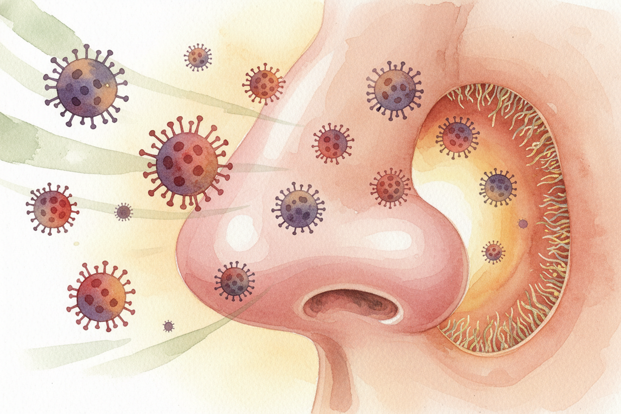 When you breathe in a cold virus or touch a bacteria-covered surface and then rub your eyes, those germs slip past your 