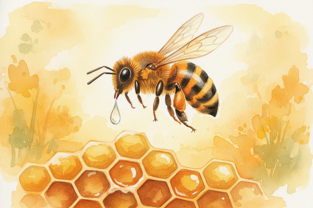 When the hive gets too hot, some bees become ~~living air conditioners~~. They fly to the nearest pond or puddle, drink 