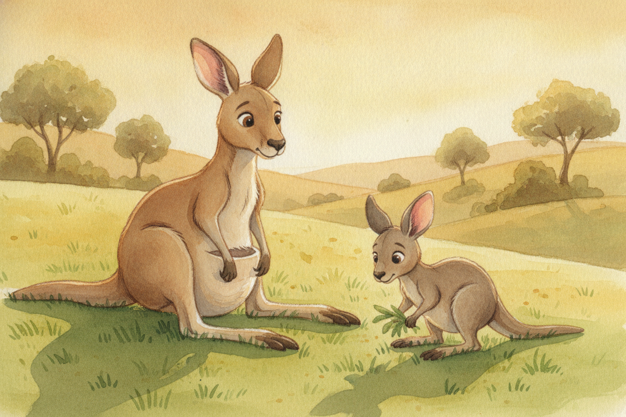 So a joey doesn't really grow up in one place — it grows up in a **moving, breathing, fur-lined room** that travels ever