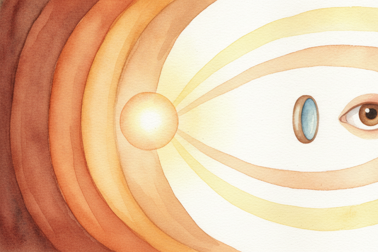 That big lens **bends all the gathered light** to a focus inside the tube, building a *small, bright picture* of the sta