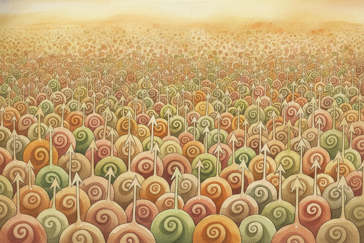 Every magnet is made of atoms, and every atom is like a tiny spinning top with an invisible arrow pointing out of it. Th