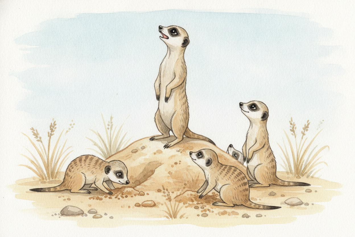 While on duty, the sentinel does a clever thing. It keeps up a soft, steady stream of little peeps — the "watchman's son