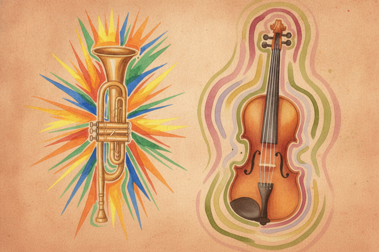 ~~So why does a trumpet never sound like a violin, even on the very same note?~~ Because no instrument makes one clean w