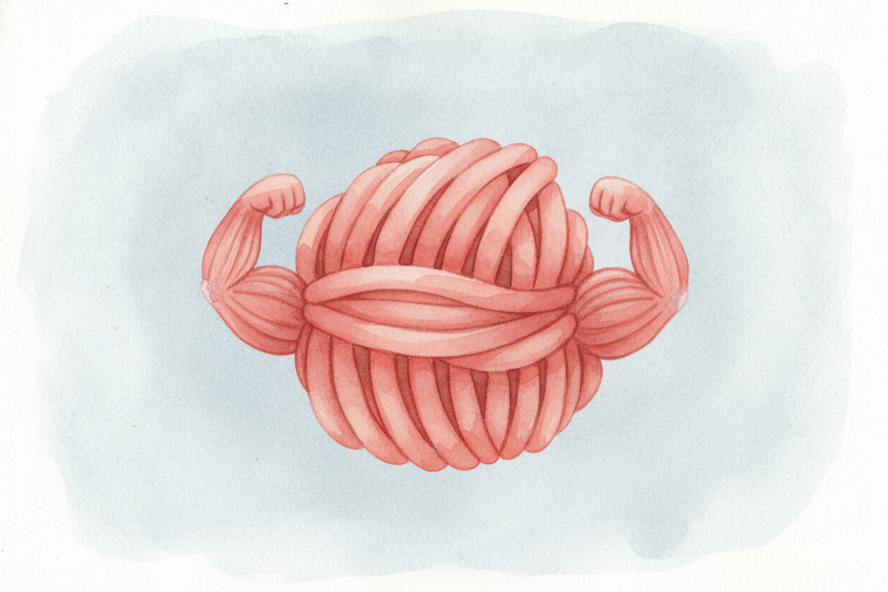 Meet your muscles. Each one is a thick bundle of stretchy strands, packed tight like a fistful of cooked spaghetti. ~~An