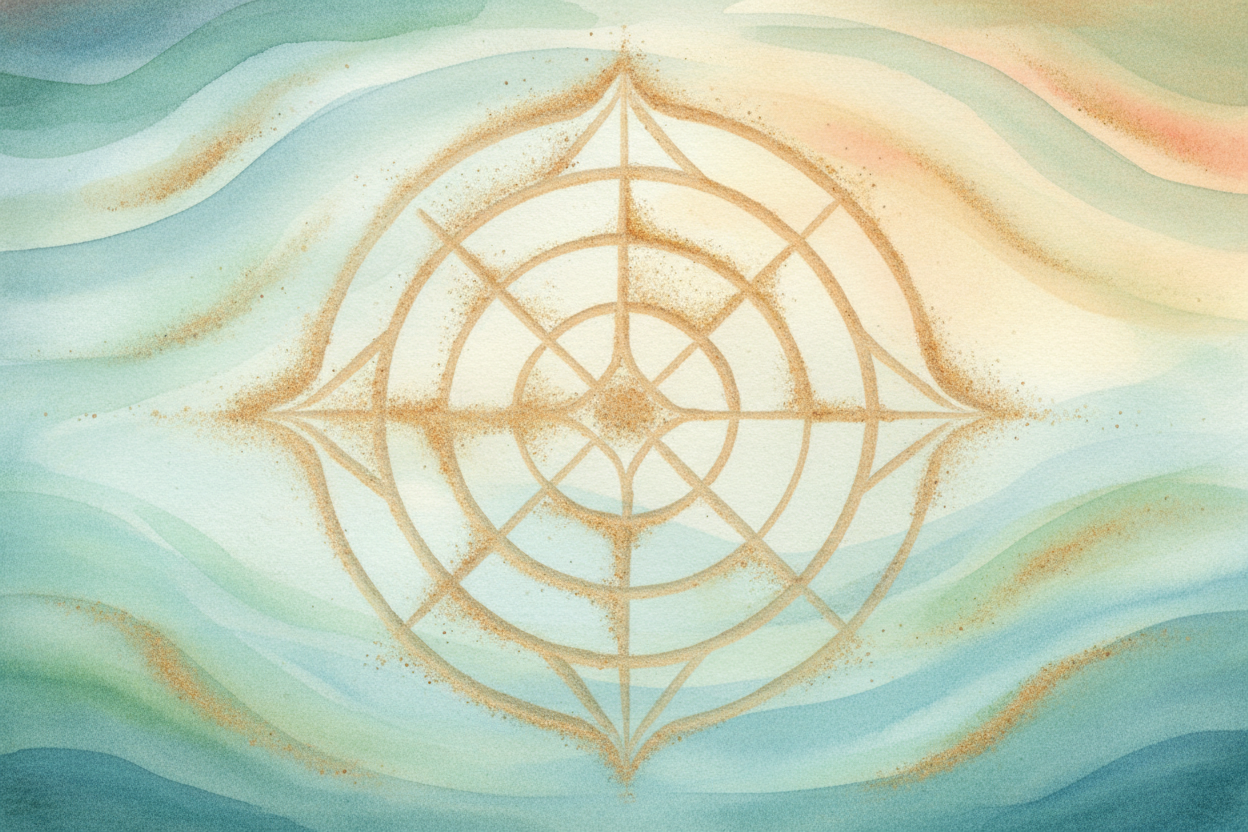 After the eggs hatch, the **tiny larvae** drift away on the current. _The father's job is done._ And ~~the ocean slowly 