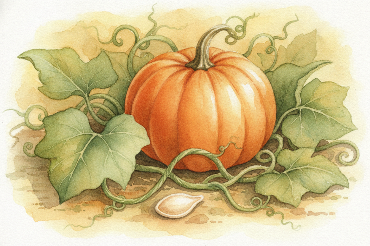 A pumpkin is one of the **laziest-looking things** in the garden — a ~~round orange boulder dozing in the dirt~~. But ge