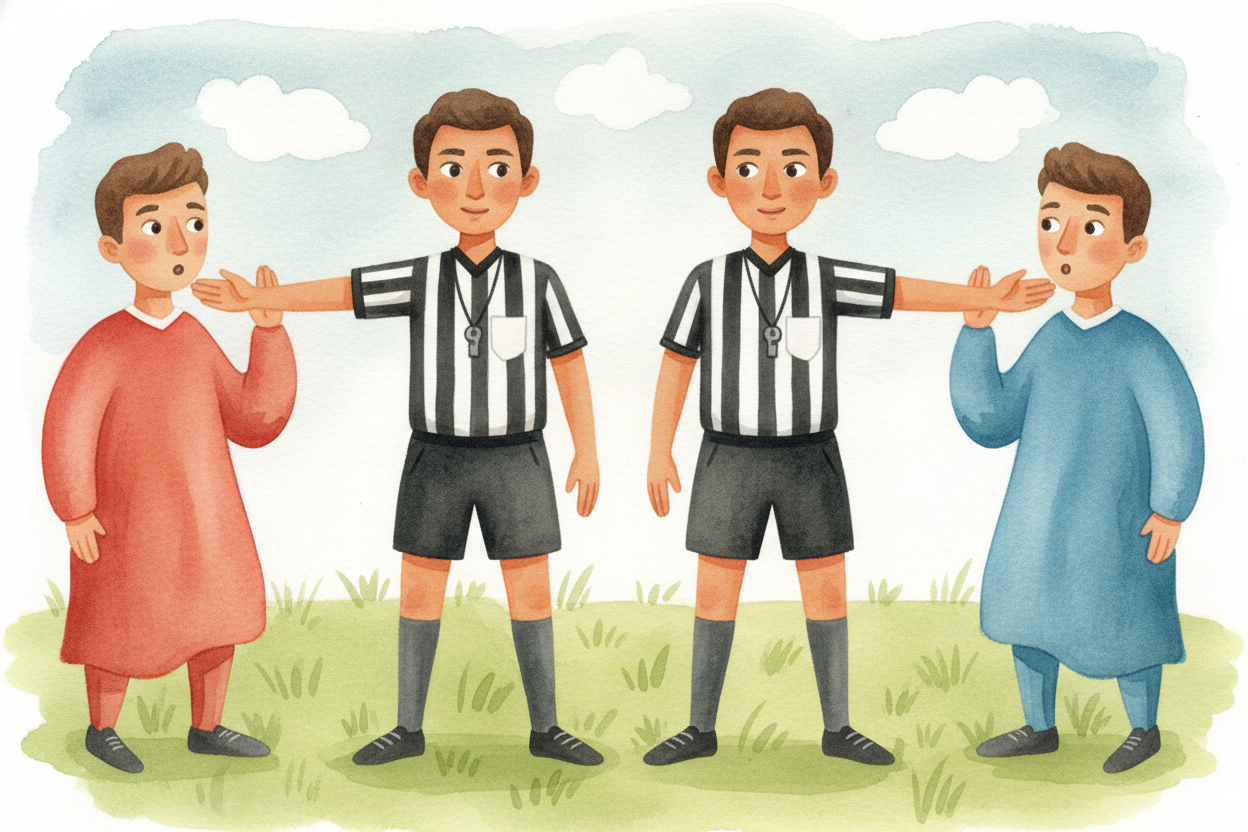 ~~Here's the tricky part:~~ fairness isn't just about catching rule-breakers. It's about **consistency**. If you call a 
