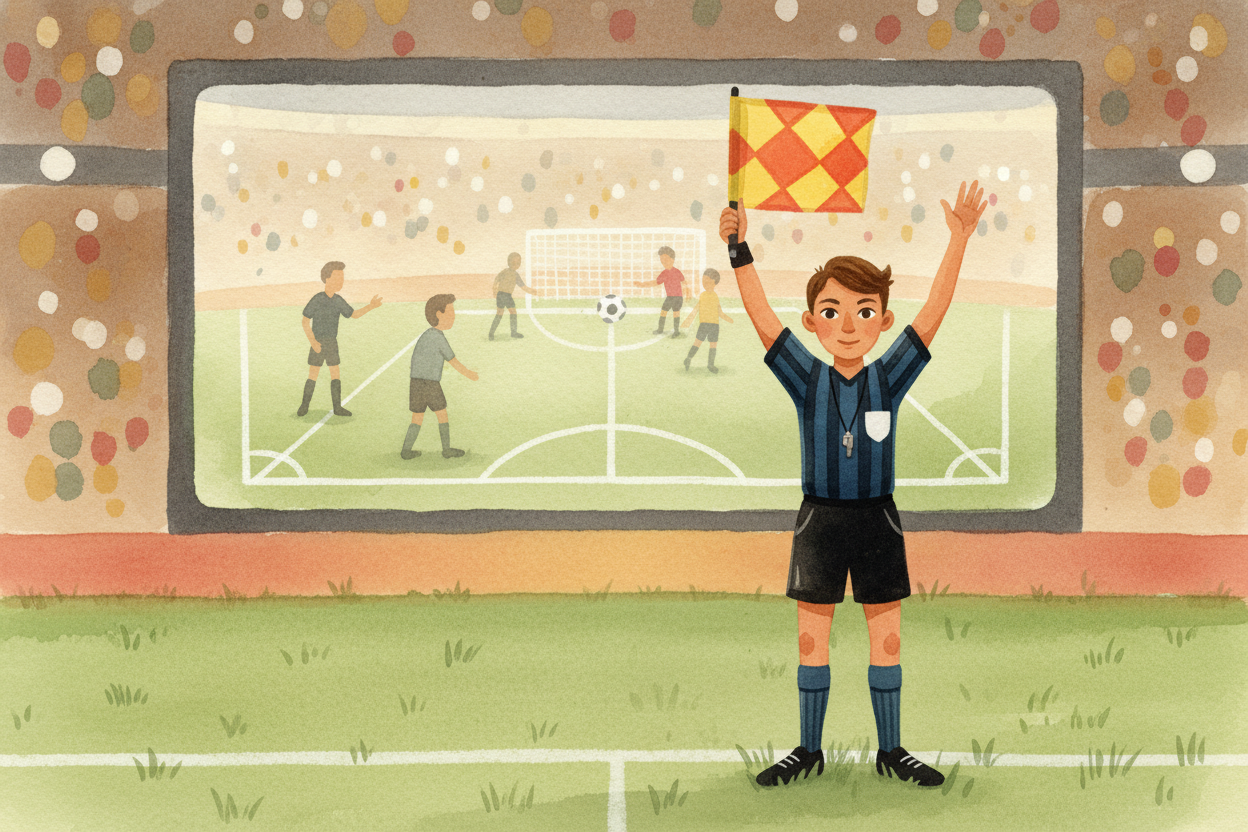 ~~But referees are human.~~ They miss calls. They make mistakes. So modern games add backup: assistant referees on the s