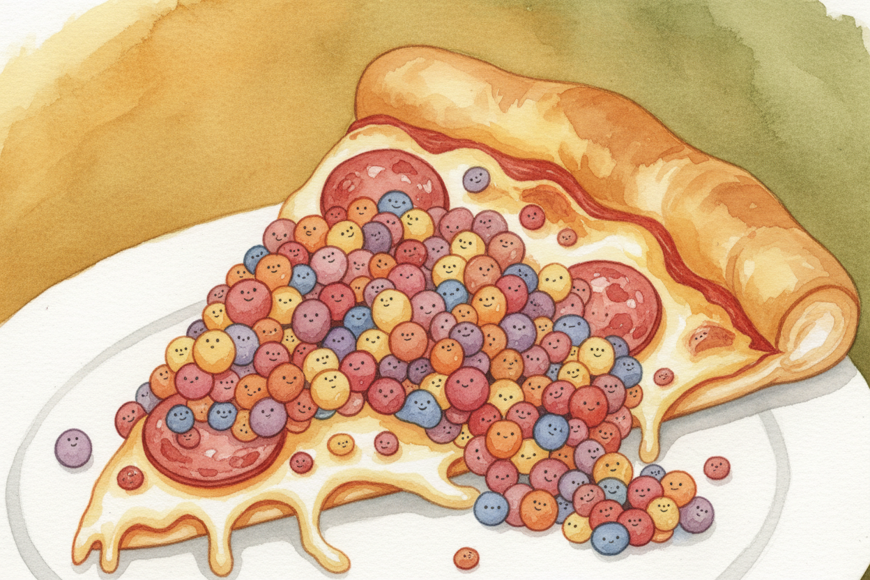 ~~비밀은 바로 이것이에요.~~ 음식이 상한다는 건 아주 작은 생물들이 **파티를 벌인다는** 뜻이에요. 세균과 곰팡이는 어디에나 있어요. 공기 중을 떠다니다가 음식 위에 내려앉죠. 딸기, 치즈 한 조각, 어제 먹다