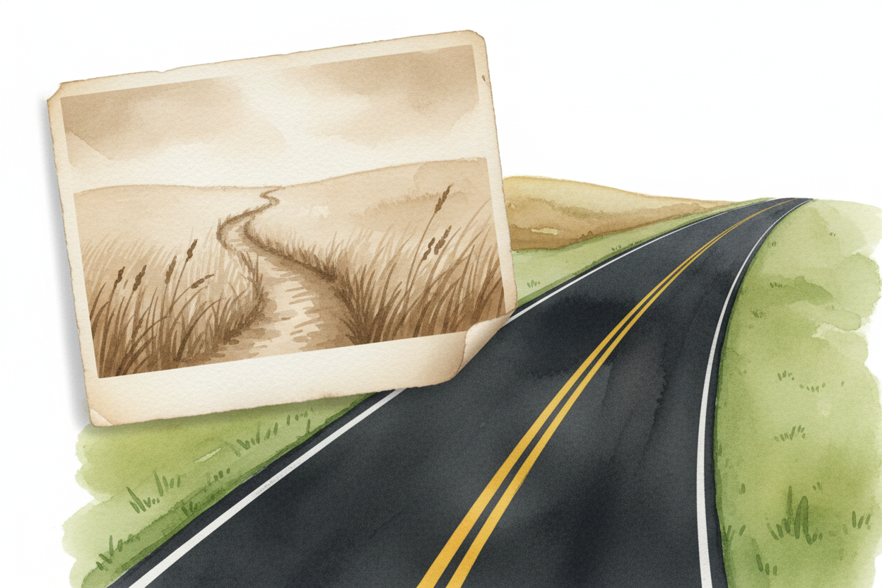 You know that smooth black road outside your window? The one that wasn't there in old photos of your neighborhood? Someo