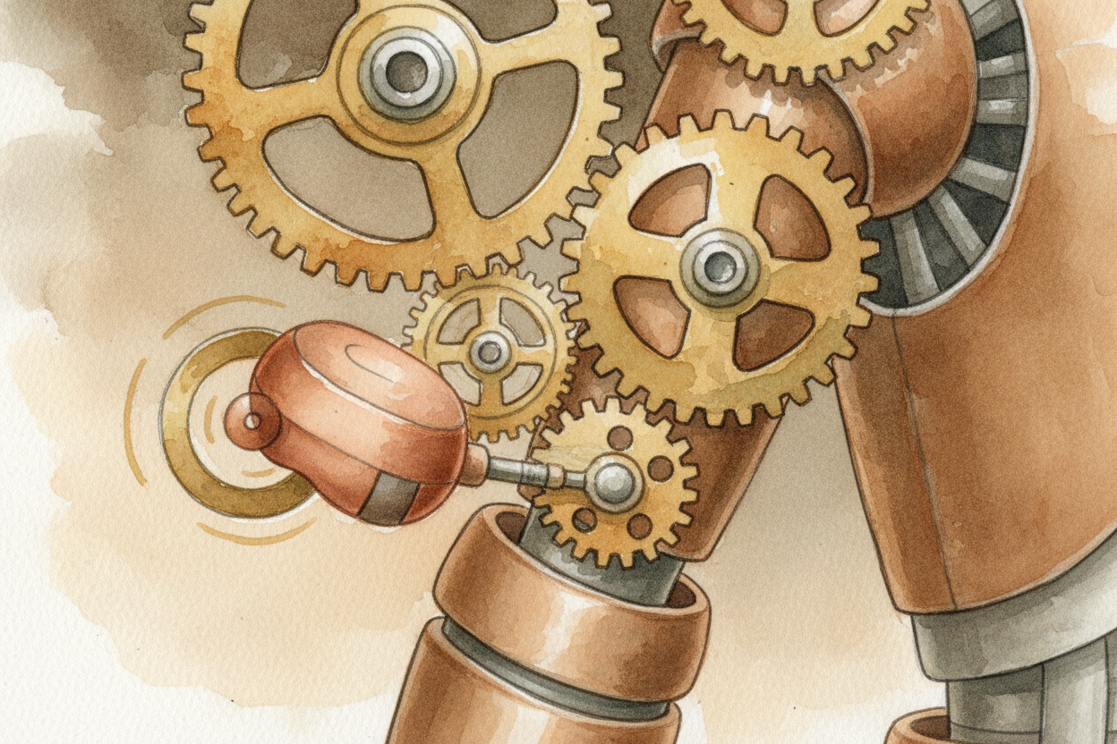 ~~But spinning in circles isn't enough.~~ To make a robot's arm bend or a leg step forward, you need to turn that spin i