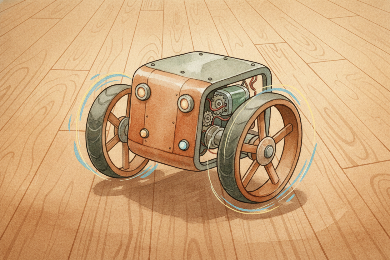 For robots that need to zoom around, wheels work great — but wheels are just **motors pointed sideways**. The motor spin