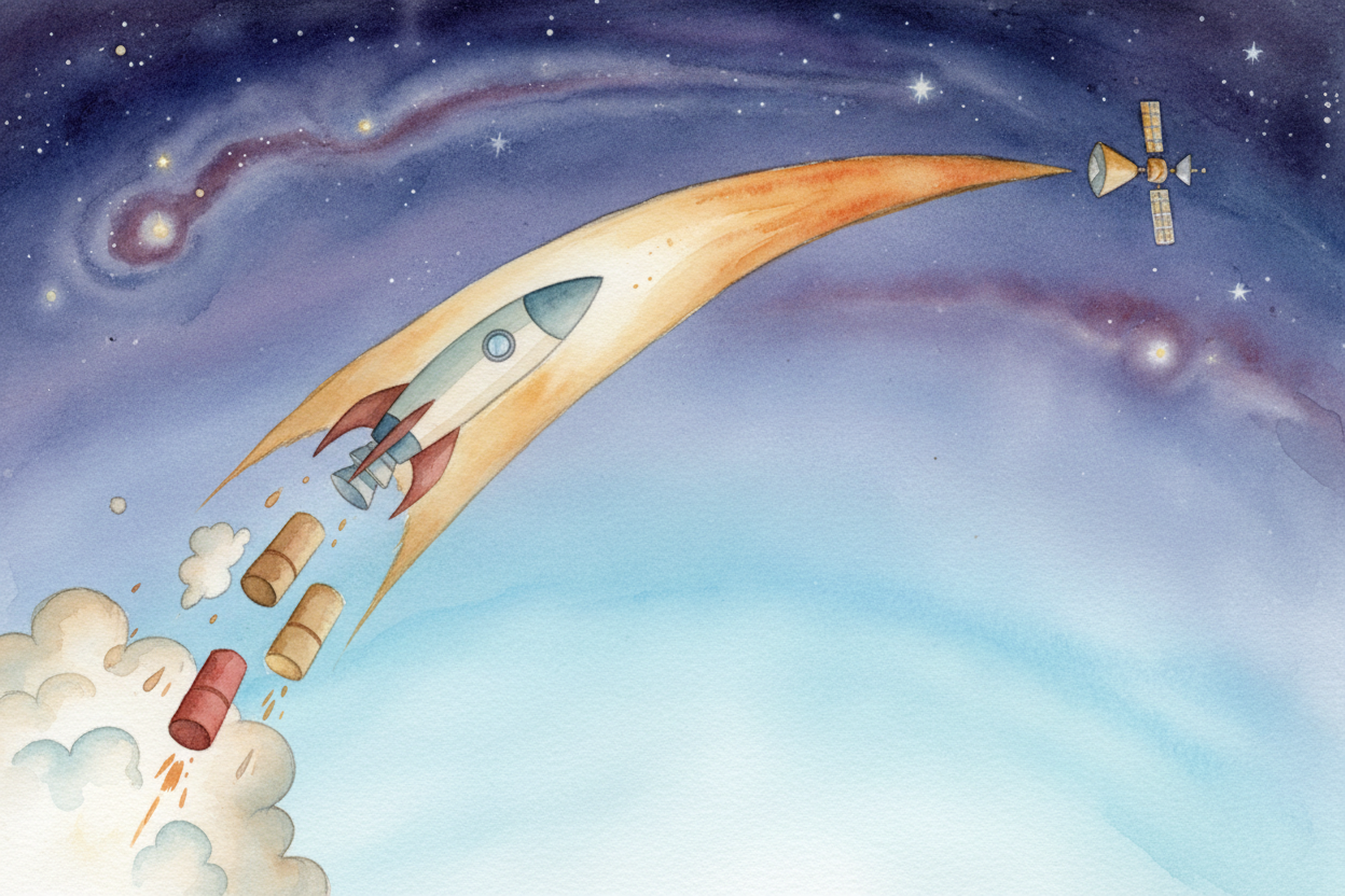 To get a satellite into orbit, you need a rocket powerful enough to push it above the atmosphere and fast enough to give
