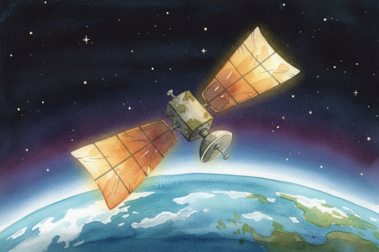 Once a satellite is up there, it **barely needs any fuel**. There's ~~no air in space~~ to slow it down, no friction to 