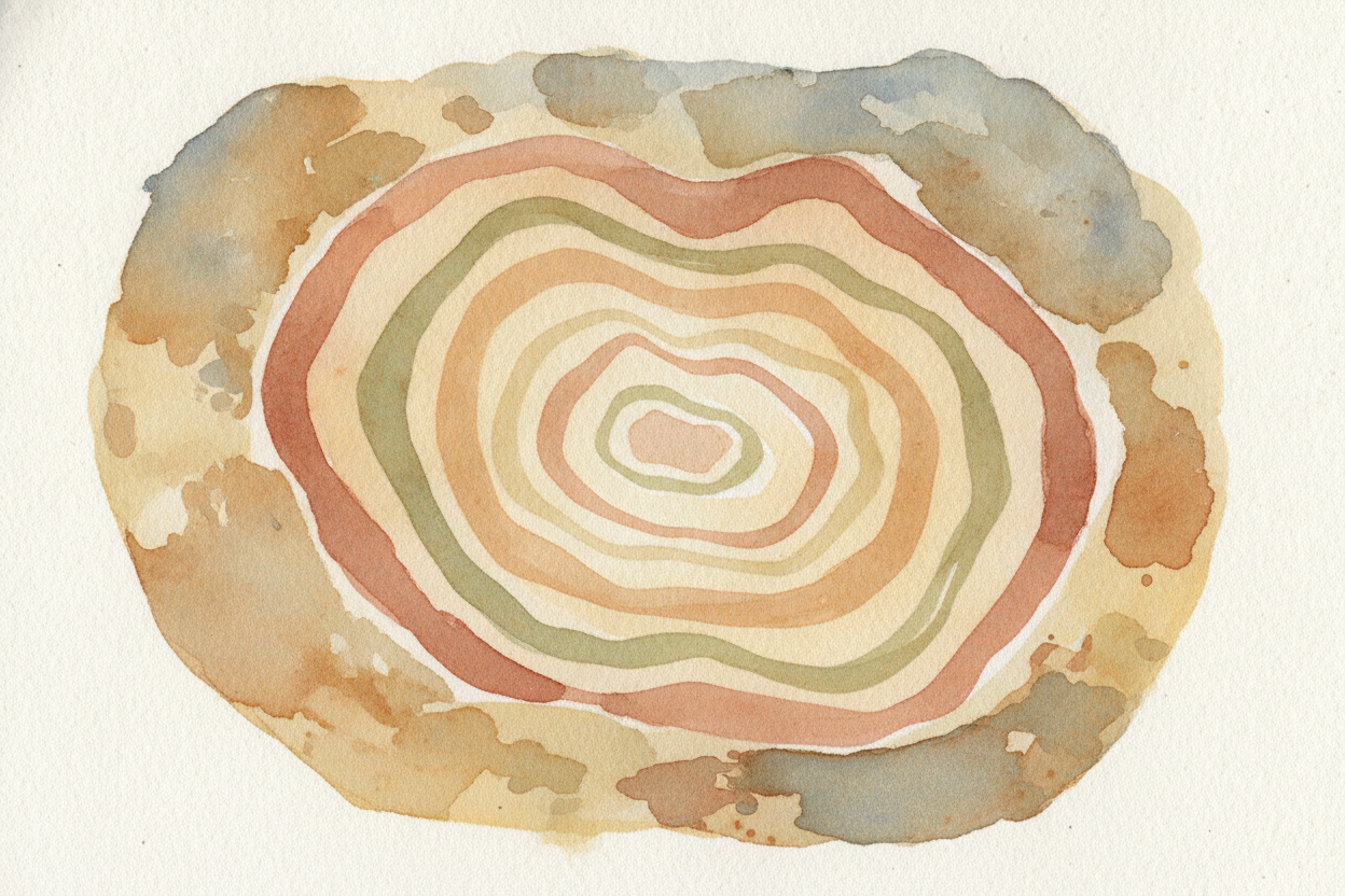 Bones can even reveal age and growth. Slice a dinosaur bone and you may find *rings inside, a bit like tree rings* — clu