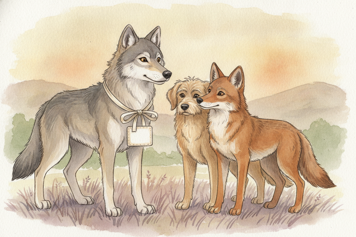 Every species gets its own two-word name, like a first and last name flipped around. The gray wolf is Canis lupus. Canis