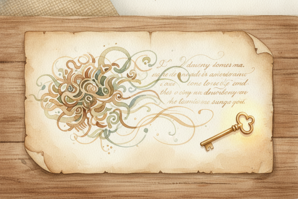 ~~Here's the beautiful part:~~ anyone who knows the key can run the trick backwards. Your friend **slides every letter b