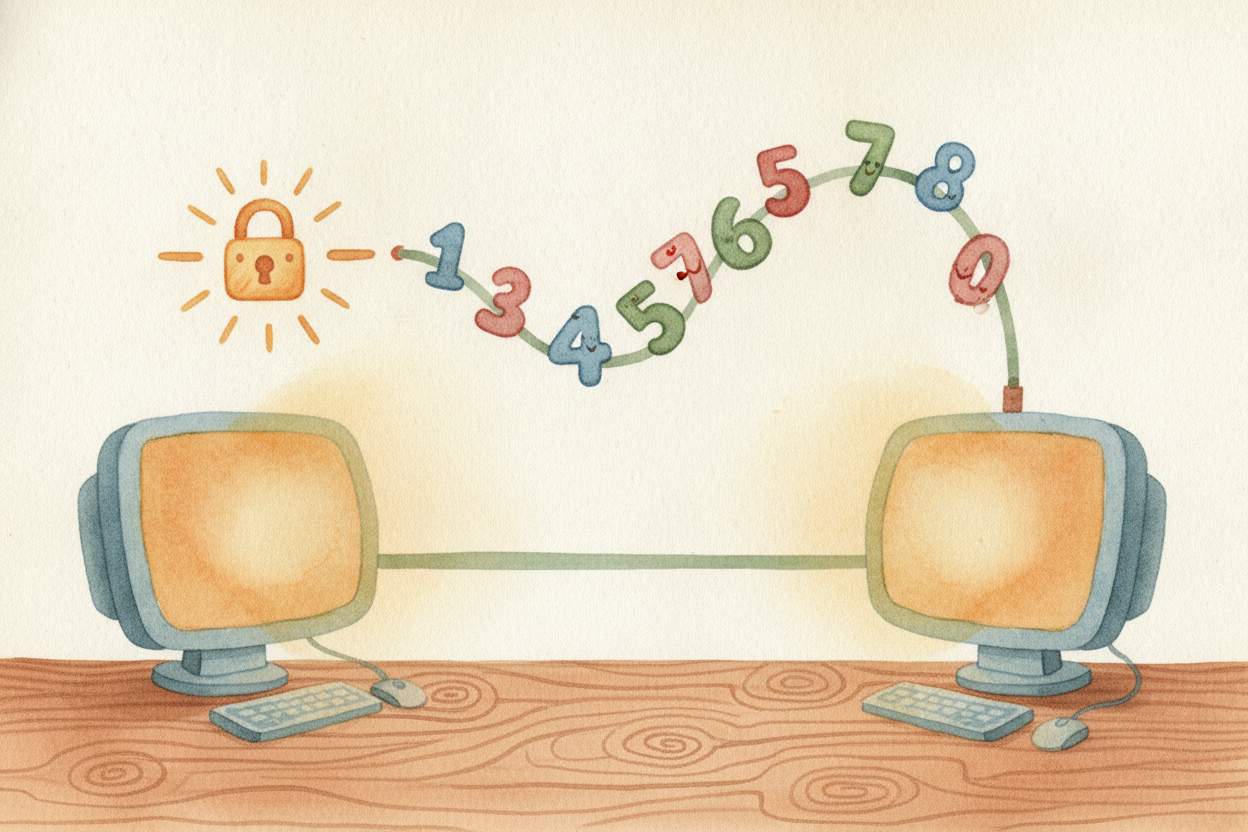 Today, computers do all of this — but ~~much, much faster and trickier~~. When you visit a website with a **tiny padlock