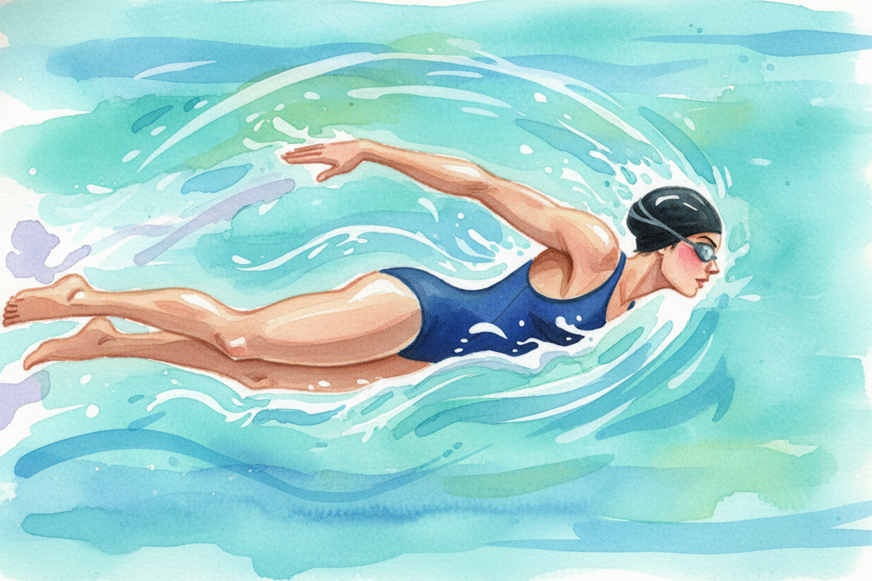You've seen them ~~slice through the water like torpedoes~~ — Olympic swimmers racing so fast the pool seems to shrink. 