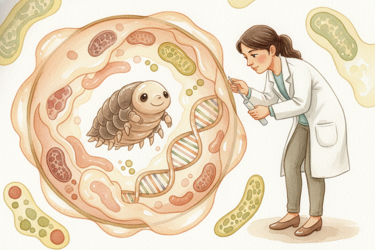 But sugar alone isn't enough. The tardigrade also makes special proteins with a name only a scientist could love: ++TDPs