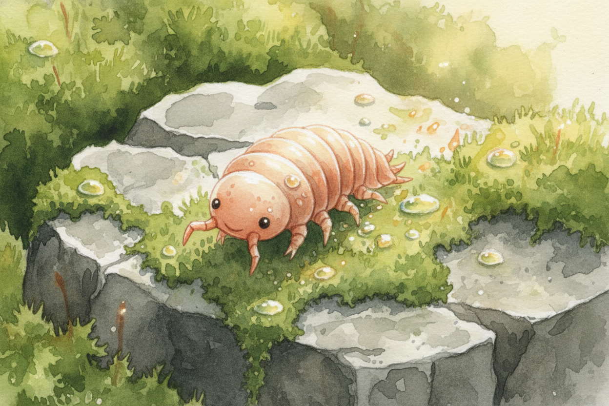 So the next time you see a patch of moss or a sidewalk puddle, remember: an army of invisible ++water bears++ might be d