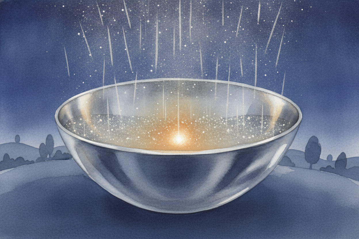 So the first job of a telescope is simple: ~~catch more light~~. **Build a bigger bucket**. A telescope's main lens or m