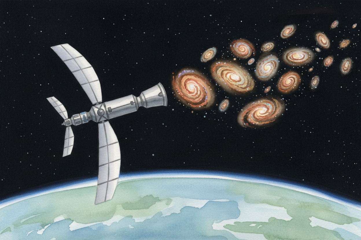 ~~Some telescopes don't use glass lenses at all~~ — they use mirrors, because mirrors can be built much bigger without g