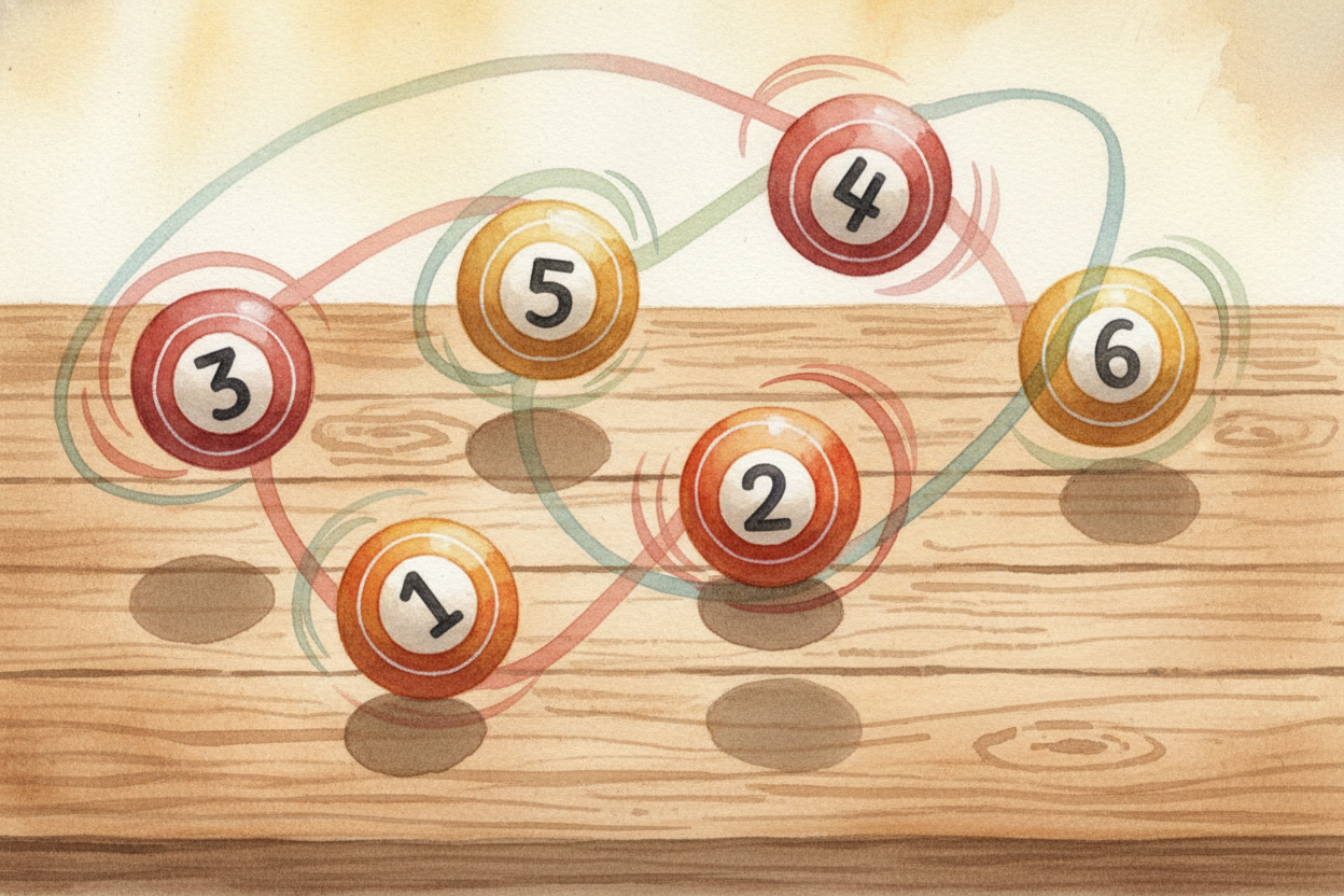 ~~But wait — there's a twist.~~ **The order doesn't matter.** If you picked 5-12-23-31-38-42, that's the same as picking