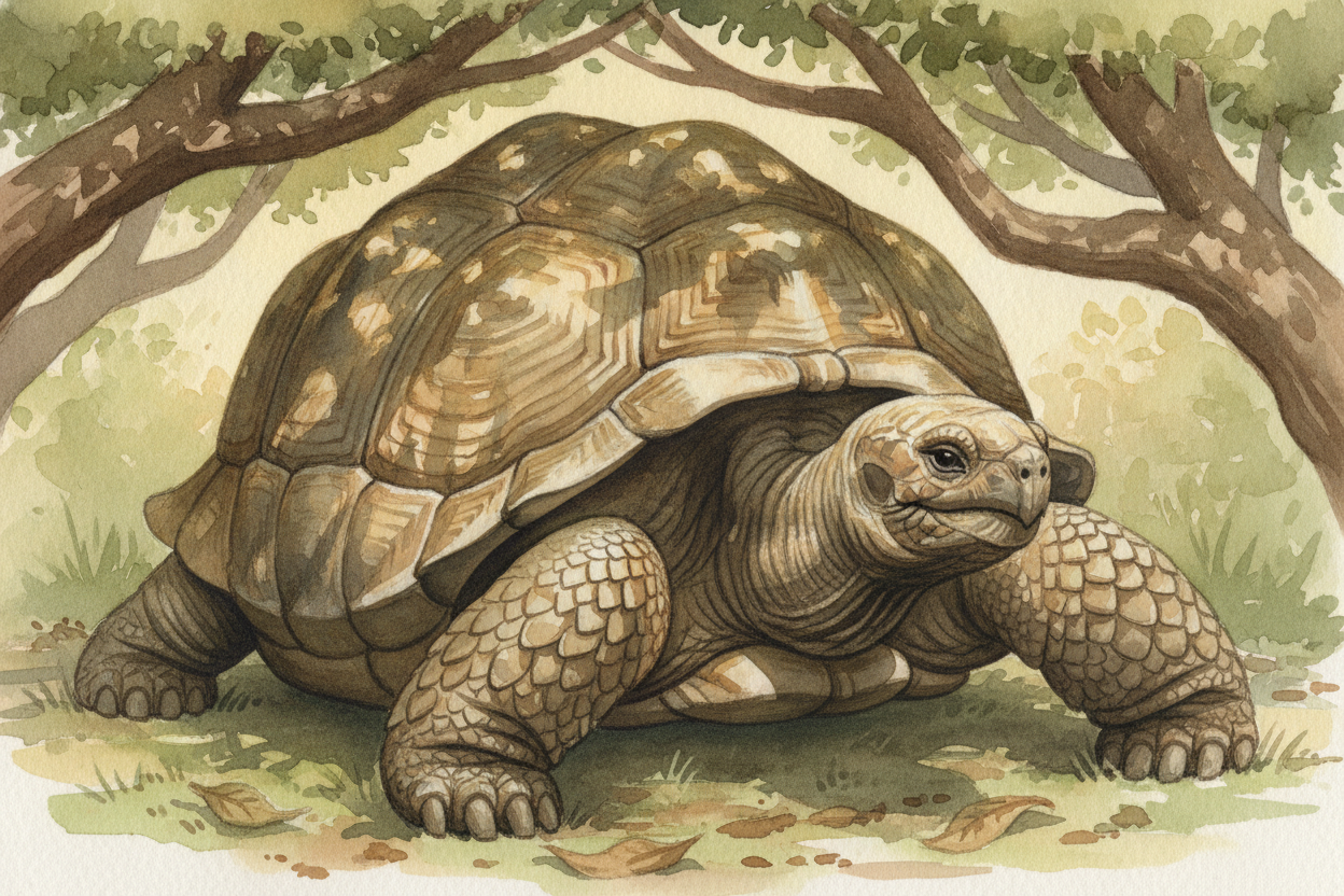~~Part of the answer is right there in the slowness.~~ A tortoise lives life in low gear. Its **heart beats gently**, it