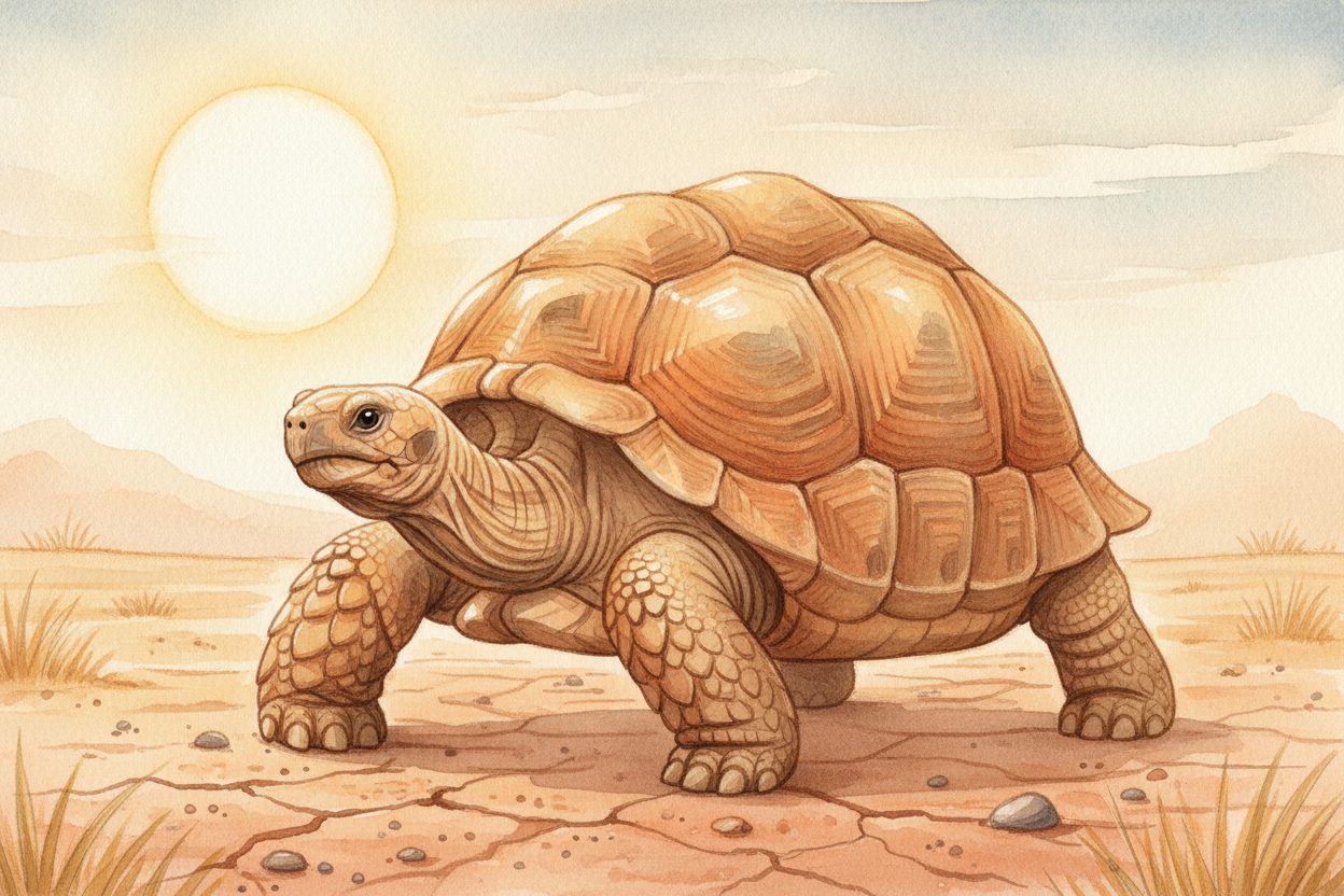 A shell does more than guard against teeth. It's a **personal vault** for water and warmth. Many tortoises live in dry, 