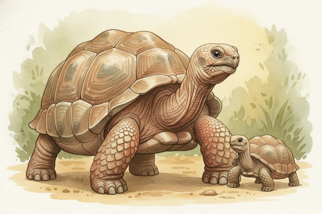 ~~Here's a stranger gift.~~ Most animals' bodies seem to crumble faster the older they get. Some tortoises barely follow