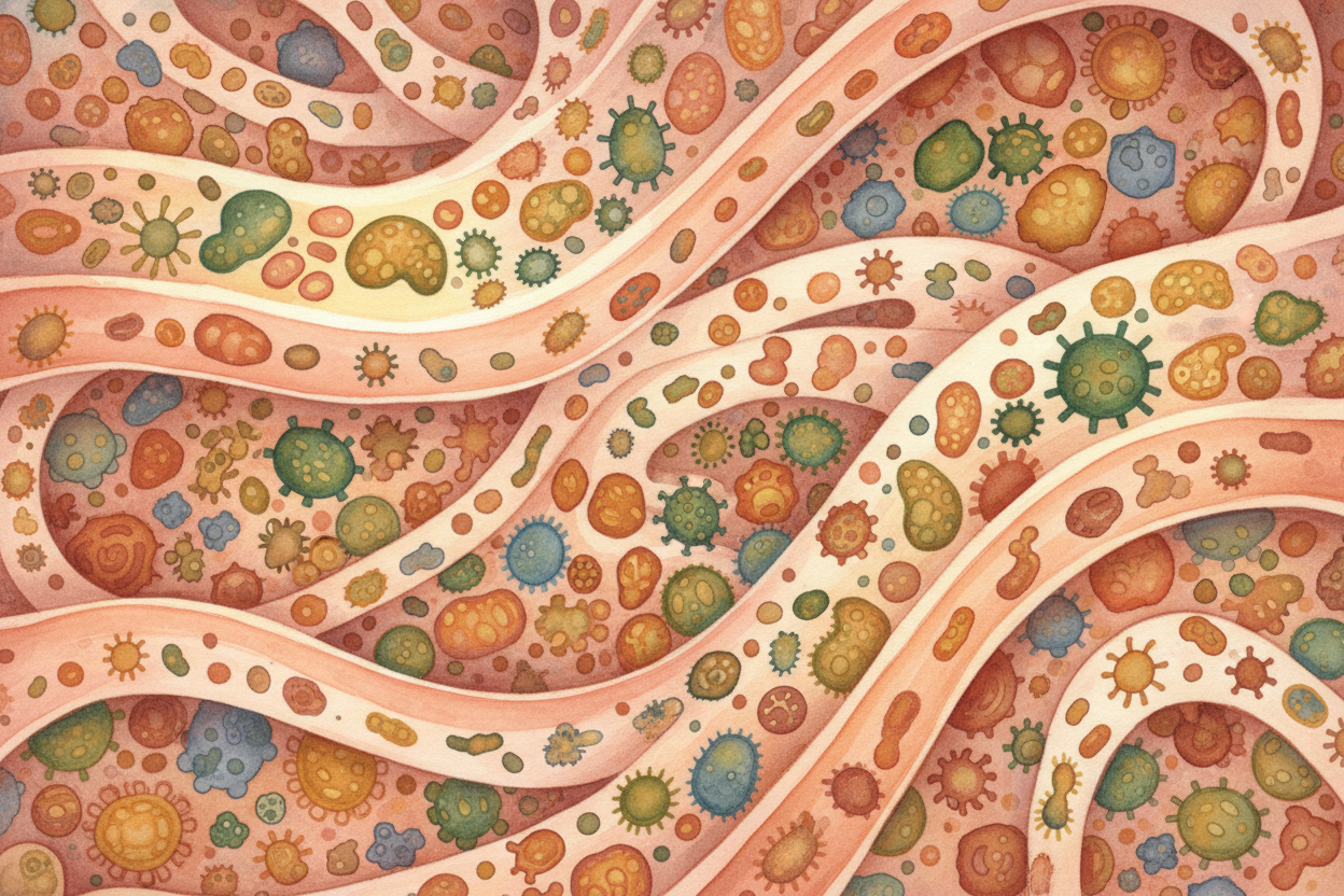 Right now, ~~deep in your belly, there's a city~~. Not made of buildings or streets — made of **trillions of tiny living
