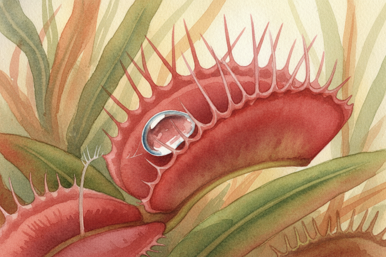 One touch isn't enough. A raindrop might touch one hair and roll off. A twig might fall and touch once, then stop. The +