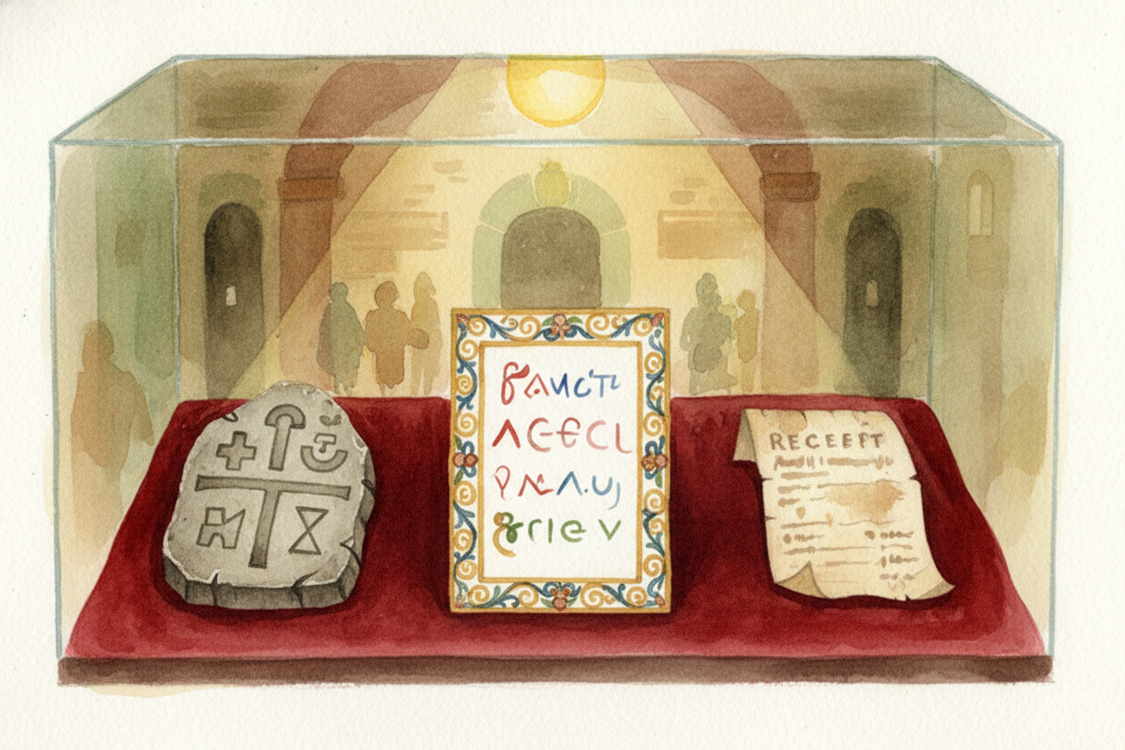 Written records are the past speaking in its own voice. ++Ancient Egyptians++ **carved their laws and stories into stone