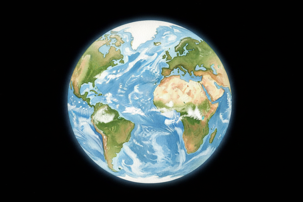 And of course, we've sent thousands of satellites into orbit, and astronauts have looked back at Earth with their own ey