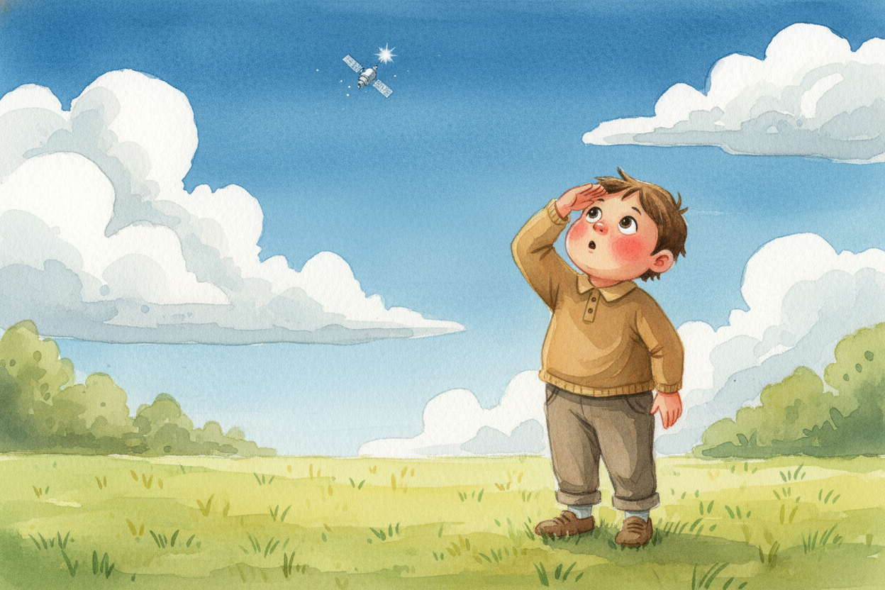 You look up at the clouds to guess if it's going to rain. ~~But how does~~ the weather person on TV see storms coming fr