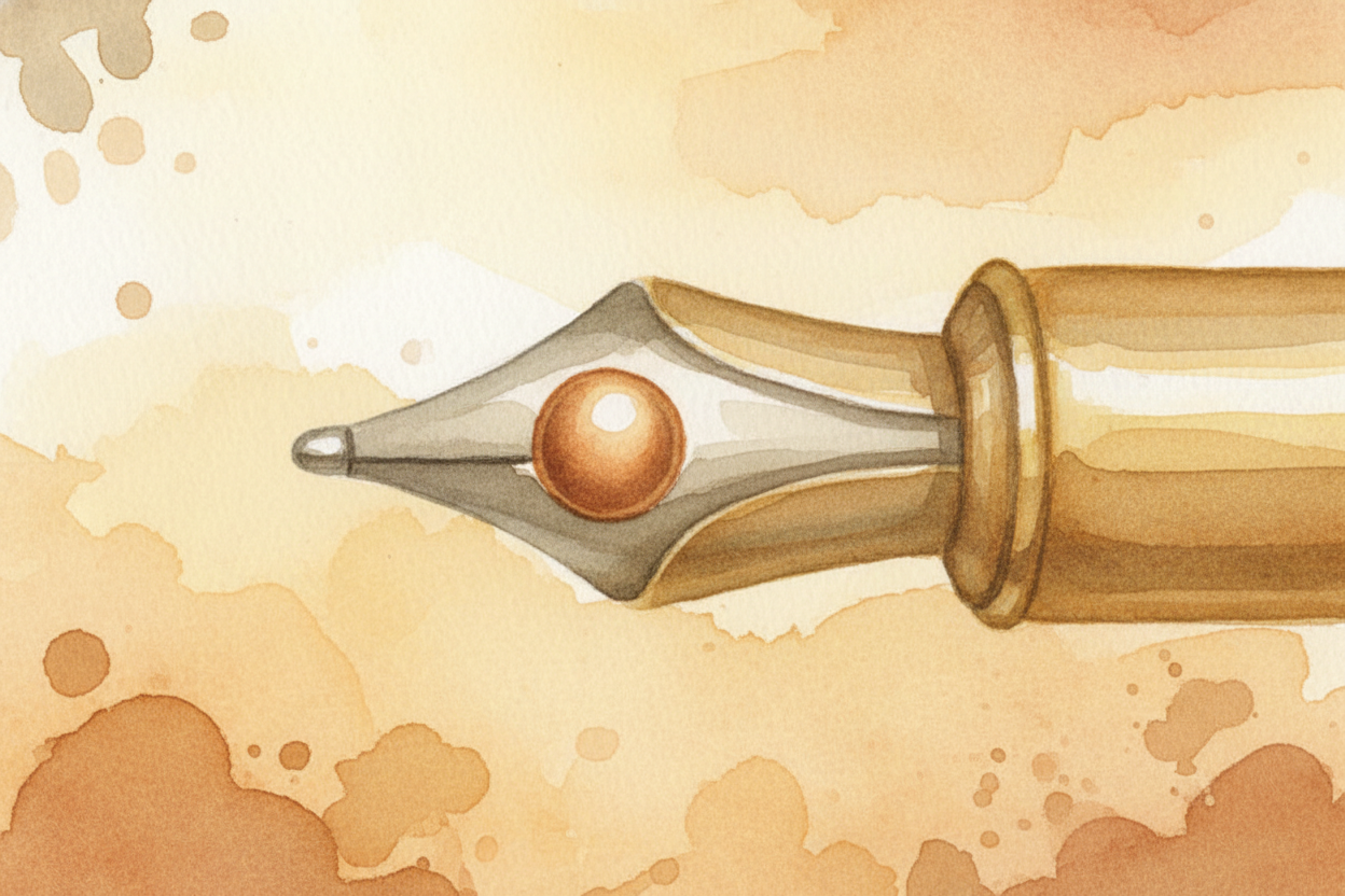 The secret is hiding at the very tip of the pen: a tiny metal ball, **smaller than a pinhead**. That ball is sitting snu